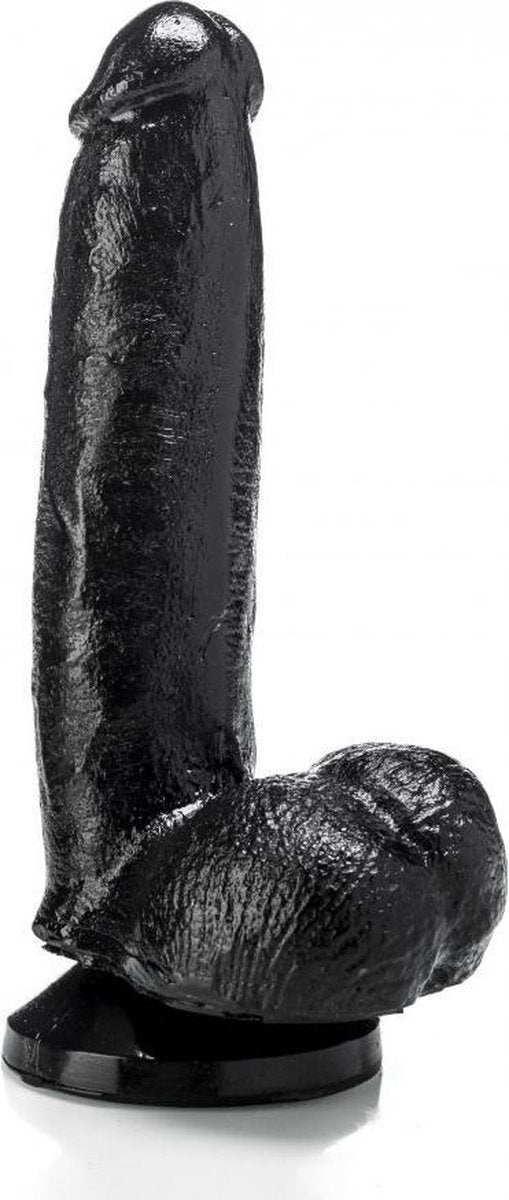 XXLTOYS - Matt - Dildo - Inbrenglengte 17 X 4 cm - Black - Uniek Design Realistische Dildo – Stevige Dildo – voor Diehards only - Made in Europe