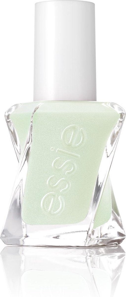 Essie gel couture - 160 zip me up - groen - glanzende nagellak met gel effect - 13