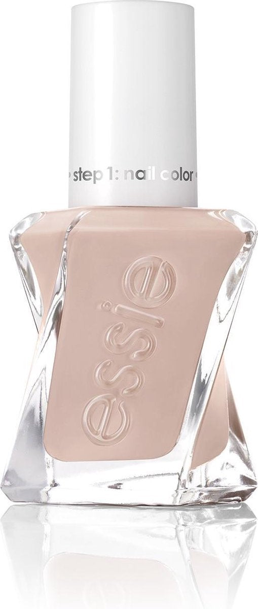Essie Gel Couture Nagellak - 511 Buttoned and Buffed - beige - glanzende nagellak met gel effect - 13