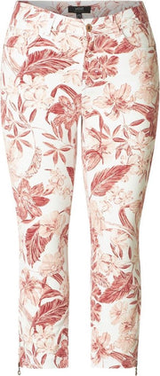 YESTA Jaliyah Broek - Port/Multi colour - maat 2(50)