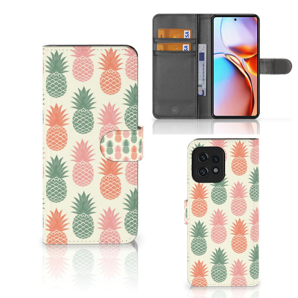 Motorola Edge 40 Pro | Book Cover | Ananas
