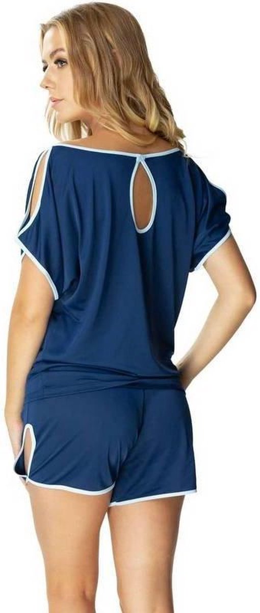 Mewa- Agata pyjama- donkerblauw 44