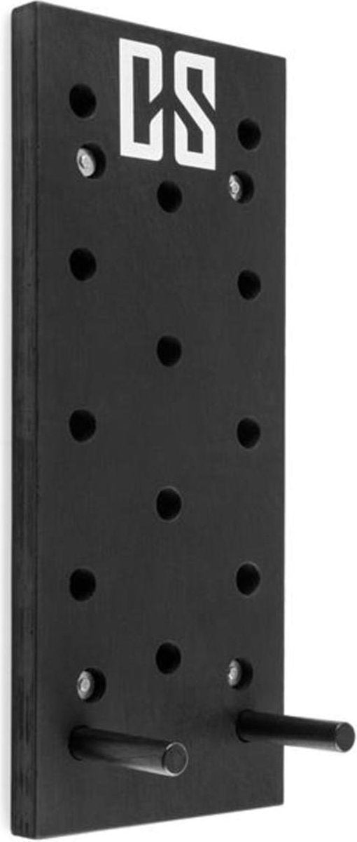 CAPITAL SPORTS Pegstar pegboard optrekplank traningsboard - voor sporters en klimmers voor maximale training van de coördinatie en krachzwart