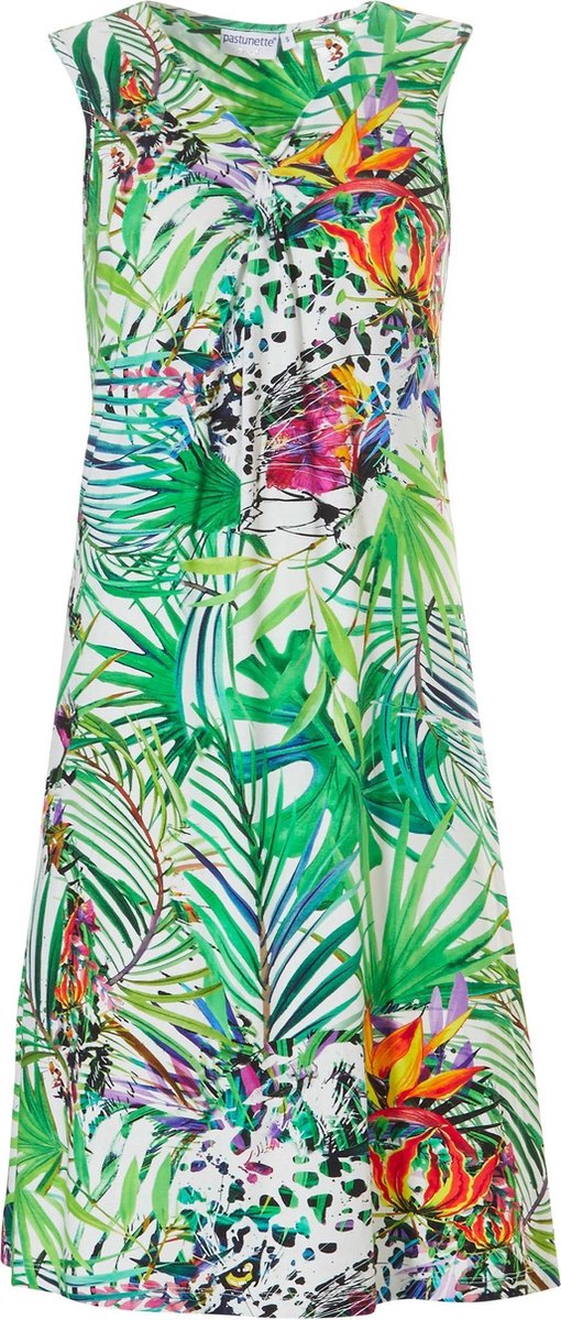 Pastunette dames mouwloos beachdress/ nachthemd  - M  - Wit