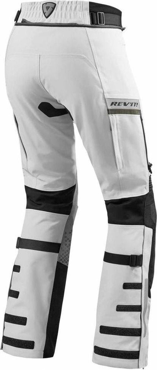 REV'IT! Dominator 2 GTX Light Grey Green Textile Motorcycle Pants 2XL