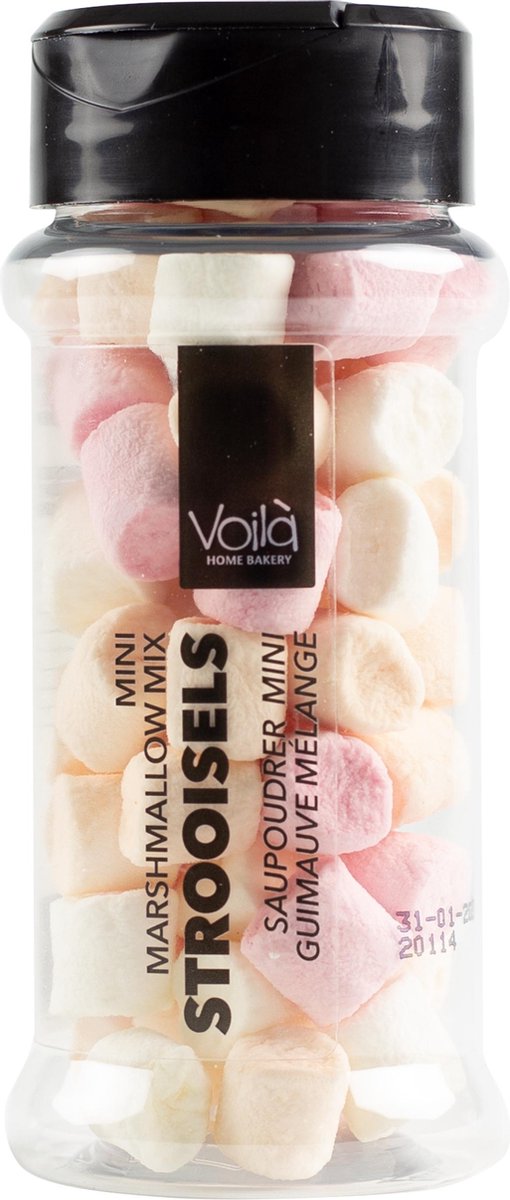 Voila Home Bakery | Mini Marshmallow mix - 20 gram strooipotje