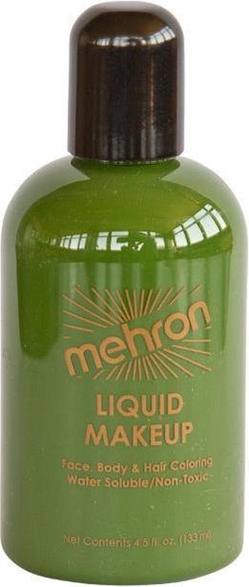 Mehron Vloeibare Schmink op Waterbasis - Groen - 133 ml