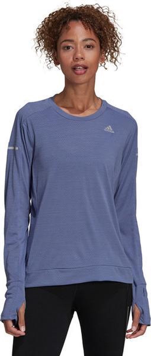 adidas Cooler Longsleeve Dames - donkerblauw - maat XS