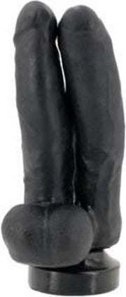 XXLTOYS - Asskiller - Double Dildo - inbrenglengte 20 X 9.5 cm - Black -  enorme Buttplug - Made in Europe - voor Diehards only