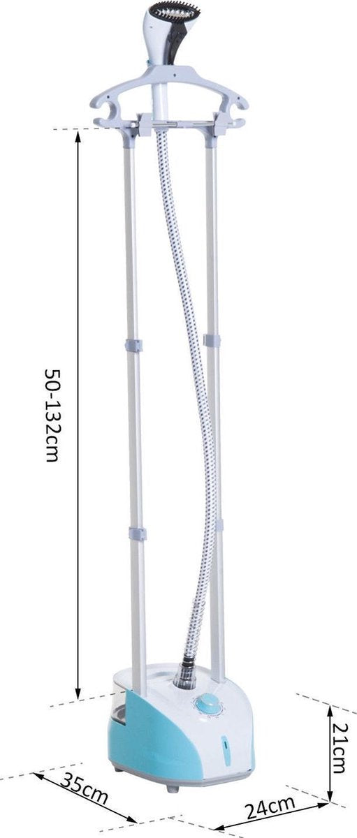 HOMdotCOM Verticale kledingstomer 1800W 2L