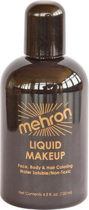 Mehron Vloeibare Schmink op Waterbasis - Zwart - 133 ml