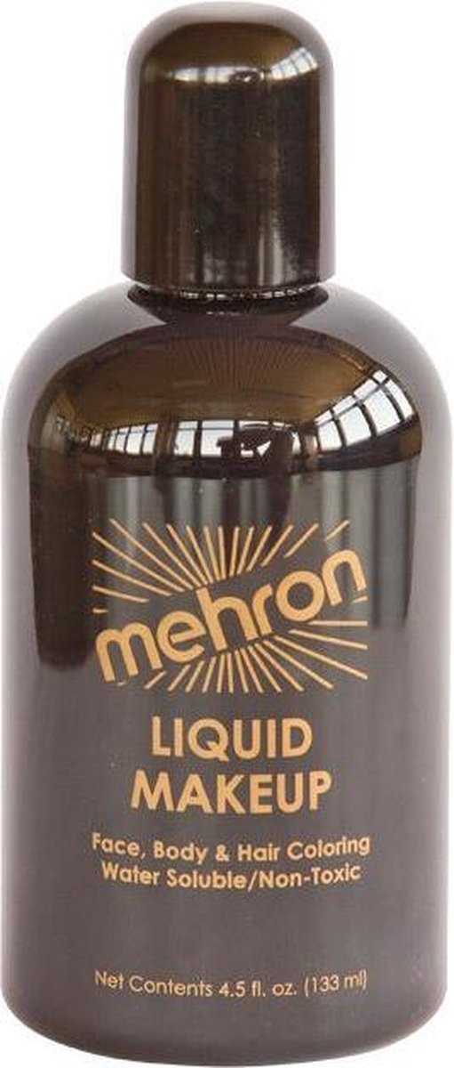 Mehron Vloeibare Schmink op Waterbasis - Zwart - 133 ml