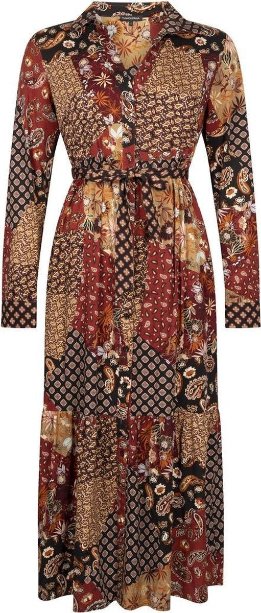 Jurk Tramontana Patchwork Print