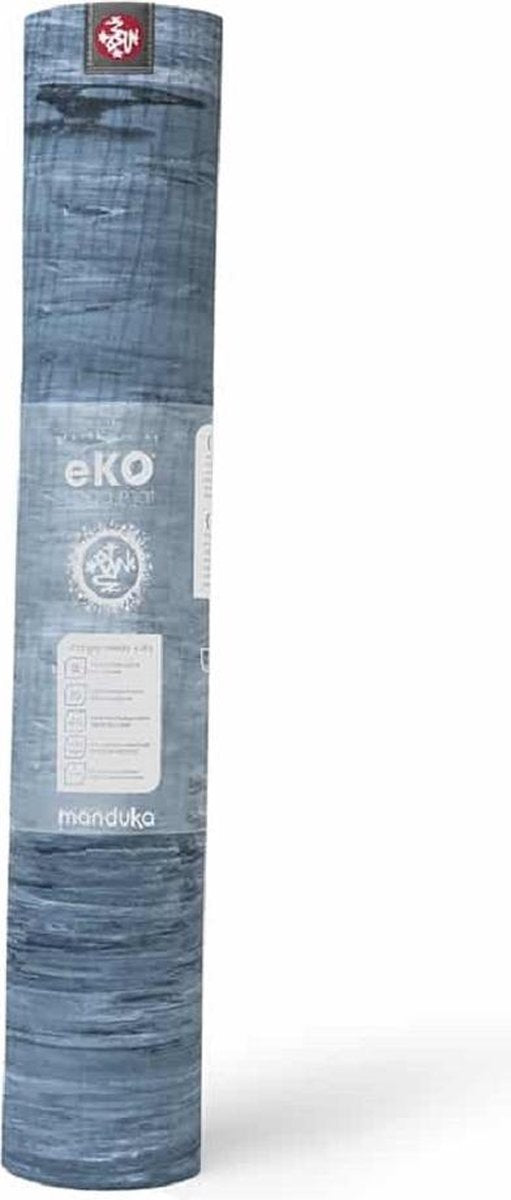 Manduka eKO Yogamat Rubber Blauw 5 mm – Ebb – 200 x 66 cm