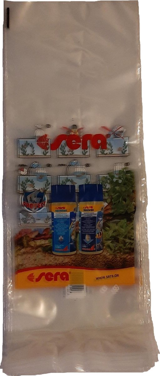 vis transportzak 24 x 57 cm sera 25 stuks