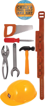 Bouwvakker speelgoed verkleed set 7-delig voor kinderen - Verkleed accessoires