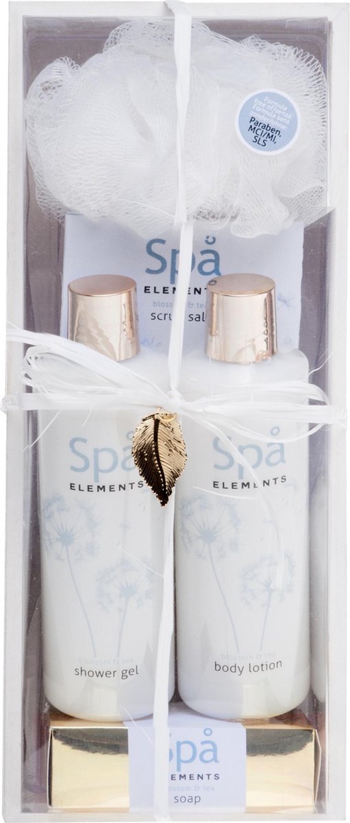Treffina Badgeschenkset Spa Elements 5-delig Wit
