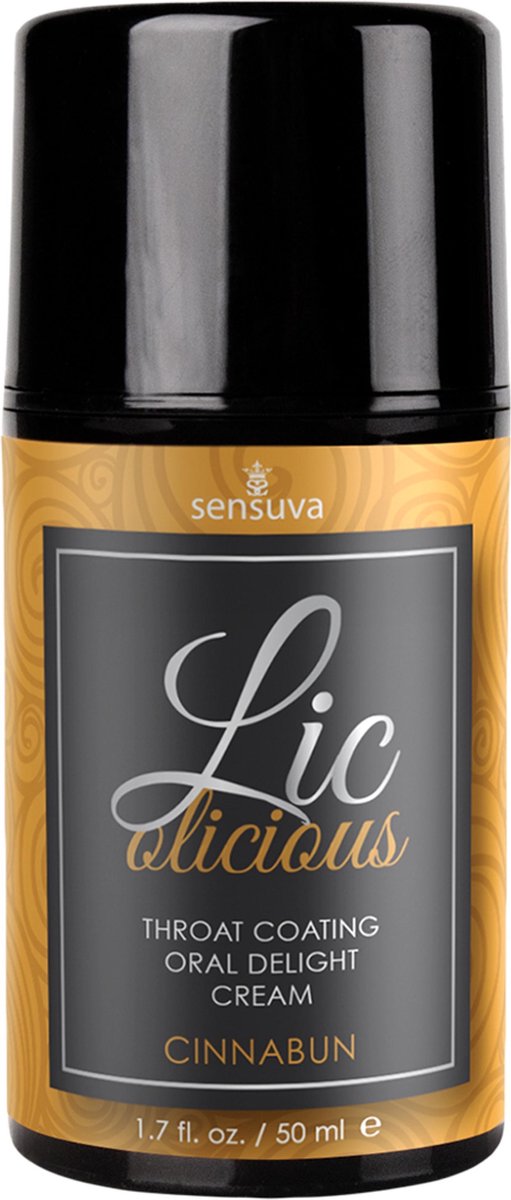 Sensuva Lic-o-licious Orale Seks Creme Cinnabun - 50 ml