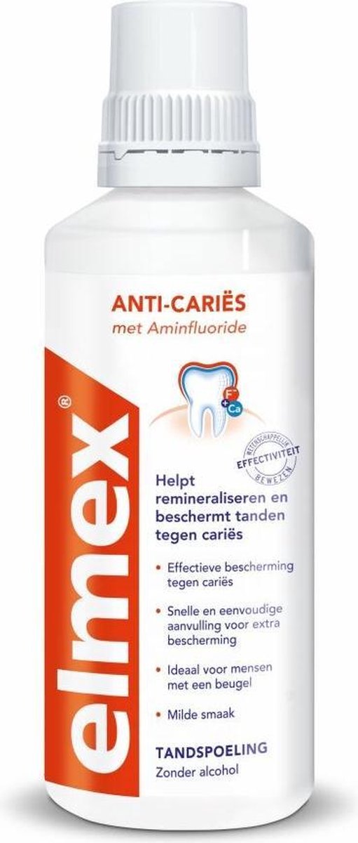 6x Elmex Anti-Cariës Tandspoeling 400 ml