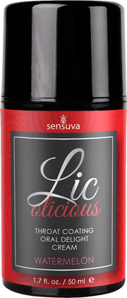 Sensuva Lic-o-licious Orale Seks Creme Watermeloen - 50 ml