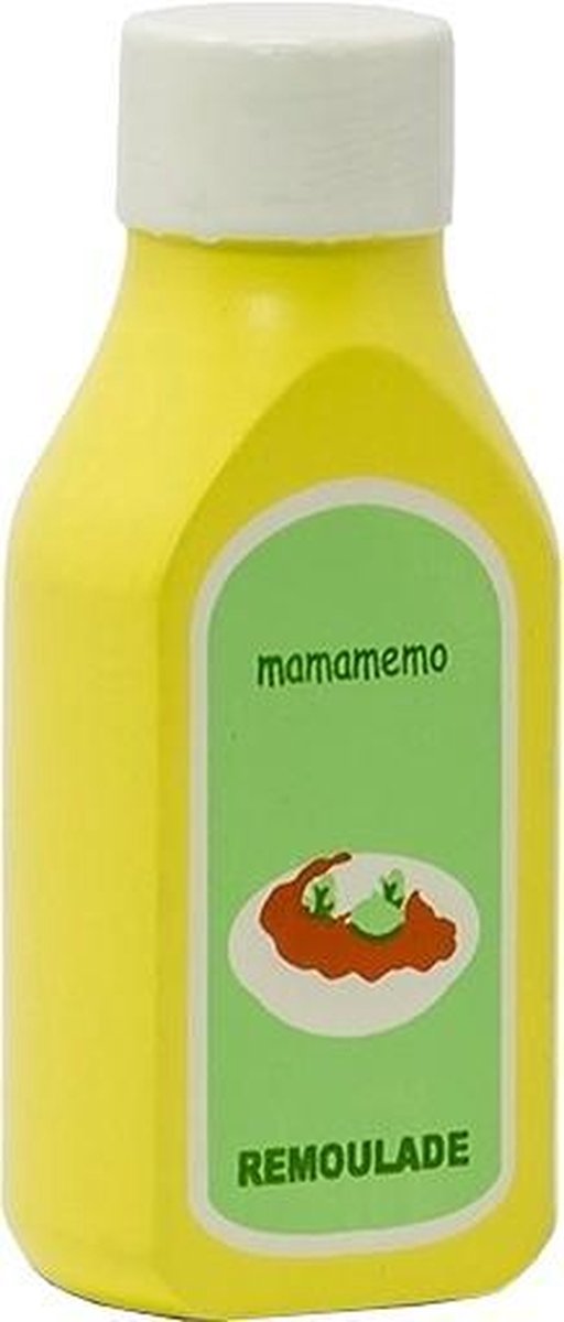 Mamamemo Remouladesaus Hout 10 Cm Geel