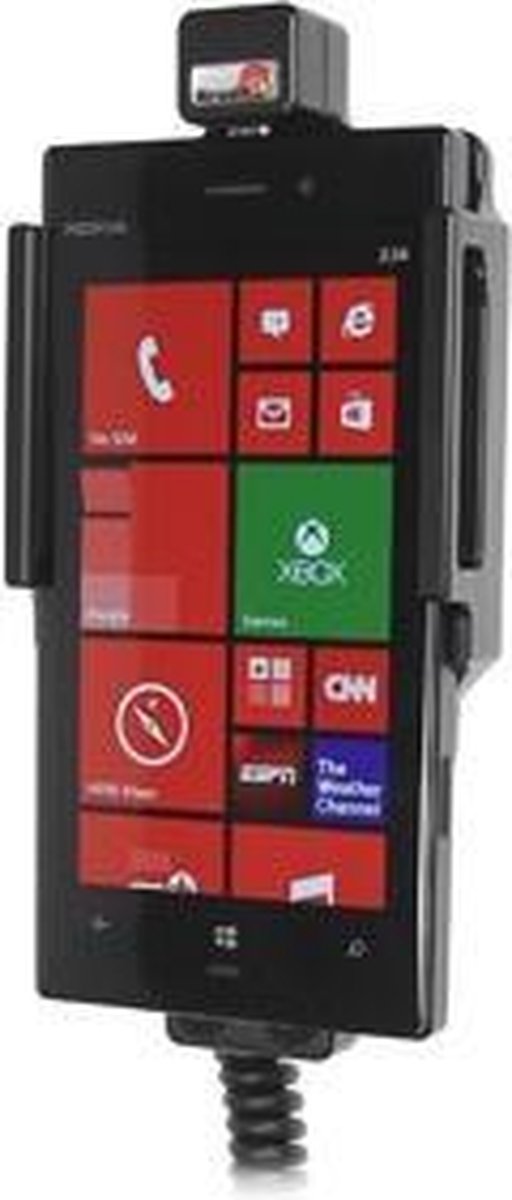 Brodit actieve houder met autolader voor Nokia Lumia 928
