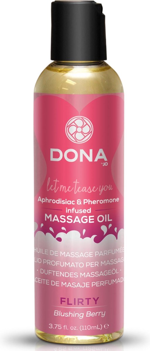 Dona Scented Massage Olie Blushing Berry - 110 ml
