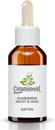 Organimal - Glanzende Vacht & Huid 50ml - Katten - o.a. bij vacht en huid problemen & mooie vacht