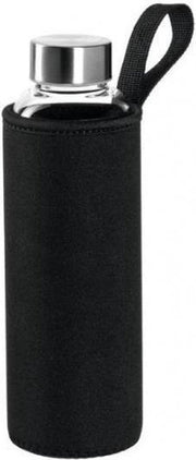 Montana Drinkfles 500 Ml Glas Zwart/Transparant