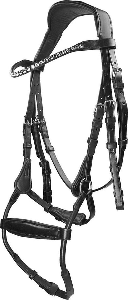 Horsegear Hoofdstel  Aquila Deluxe - Black - cob