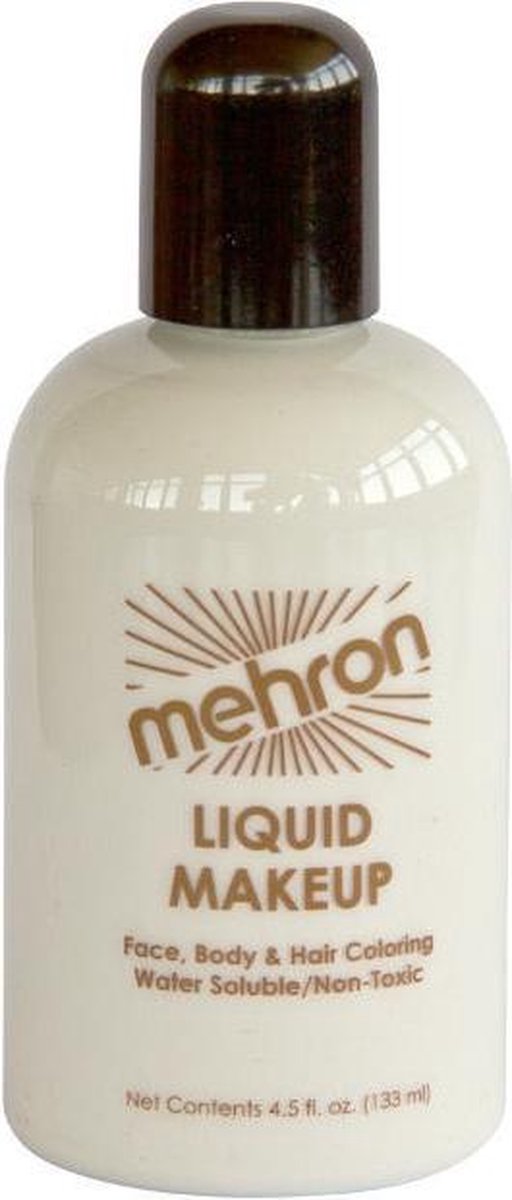Mehron Vloeibare Schmink op Waterbasis - Wit - 130 ml
