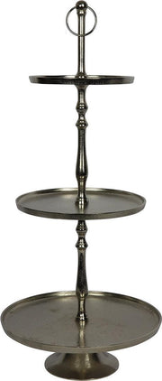 Countryfield Etagère Lucy 40 X 91 Cm Staal/nikkel Zilver