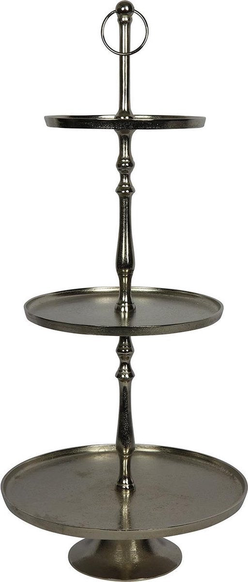 Countryfield Etagère Lucy 40 X 91 Cm Staal/nikkel Zilver