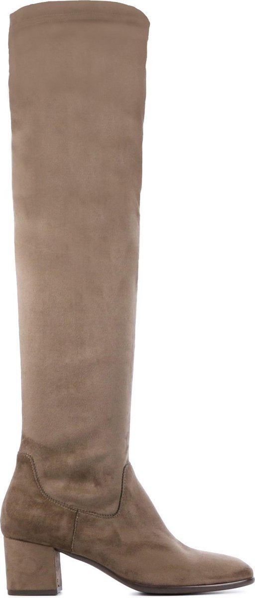 Lamica Vrouwen Textiel  Overknee laarzen / Laarzen / Damesschoenen Quilia - Taupe - maat 41