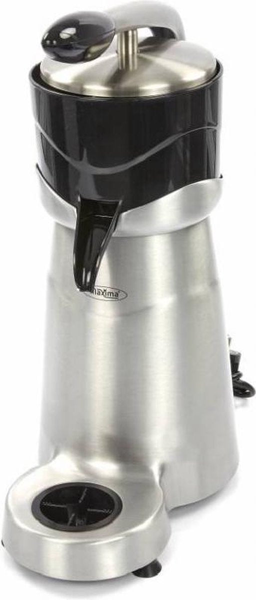 Citruspers - Elektrisch - 1800 RPM - RVS - Glashoogte 19 cm - Uitneembaar filter - Horeca Sinaasappelpers - Maxima