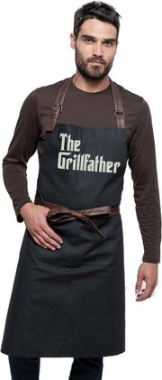 VINTAGE COTTON APRON CHARCOAL (THE GRILLFATHER)