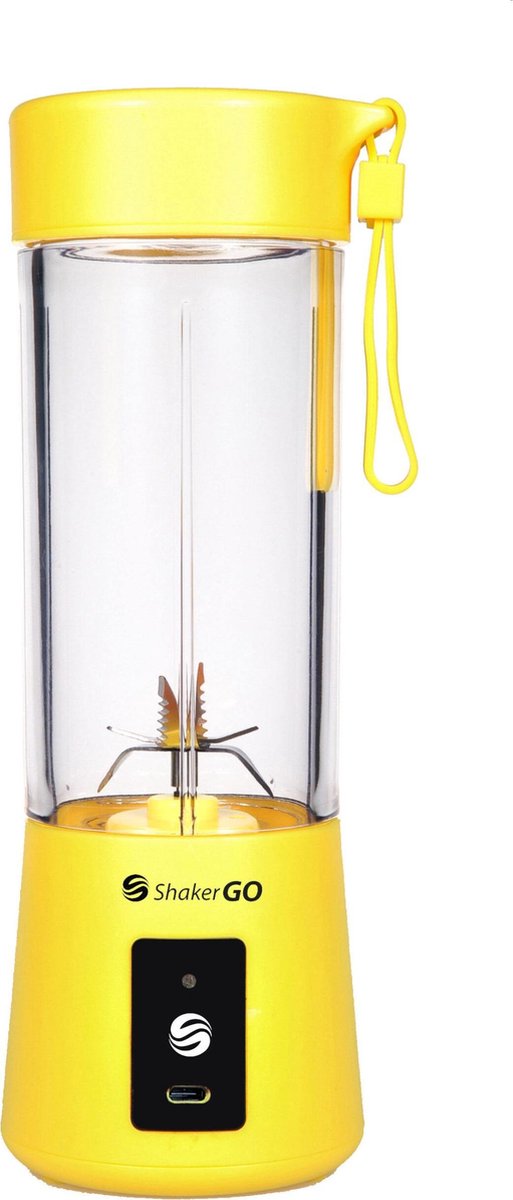 Shakergo® - Draagbare Smoothie Blender - Portable Blender - Mini Blender - Blender To Go - Geel