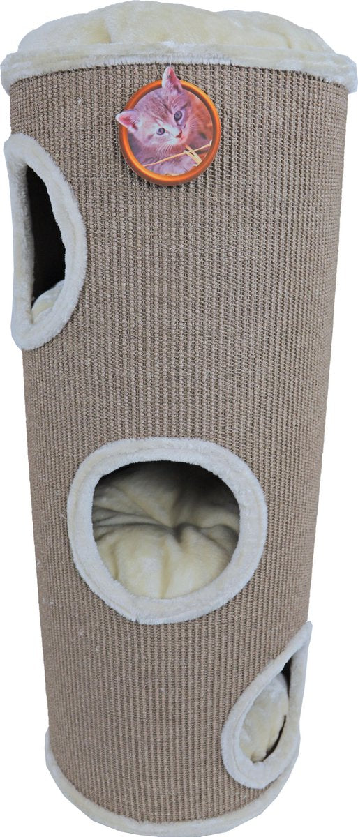 de Boon - Katten Klimton Sisal 3-Gaats - 100cm - Taupe/Beige