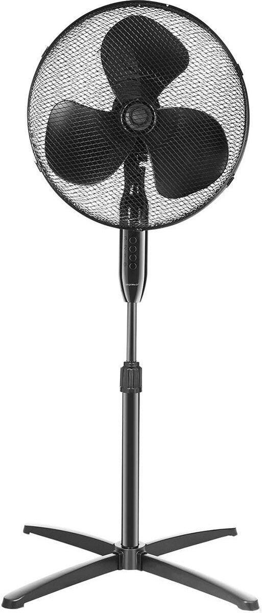 Ventilator - Igia Uyno - Statiefventilator - Staand - Rond - Mat Zwart - Kunststof