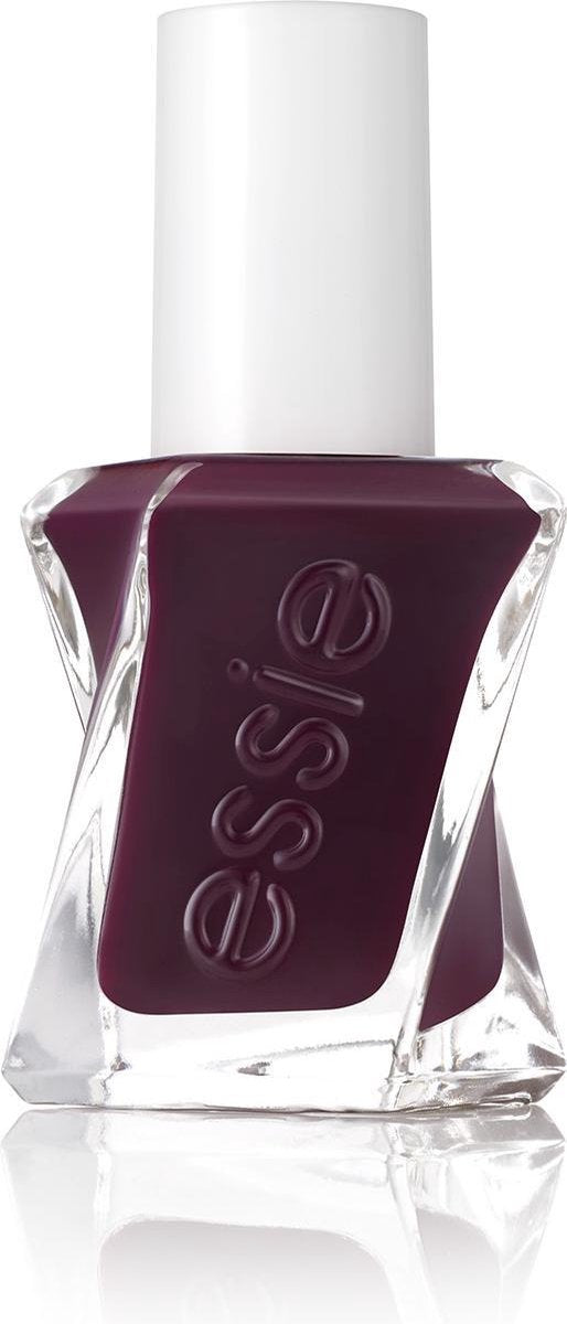 Essie gel couture - 370 model clicks - rood - glanzende nagellak met gel effect - 13