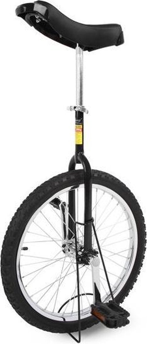 Funsport 16" Verstelbare Eenwieler + Standaard (Zwart)