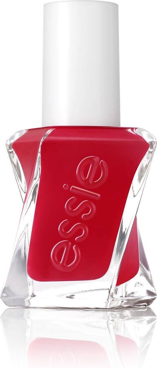 Essie gel couture - 270 rock the runway - rood - glanzende nagellak met gel effect - 13