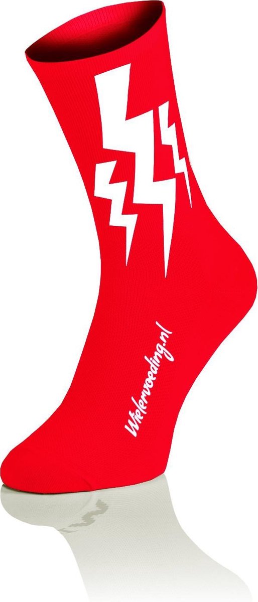 Lightning Fietssokken Rood Maat XS (36-38)