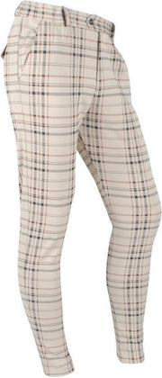 Ferlucci - Heren Chino - Model Paulo - Stretch - Beige geblokt