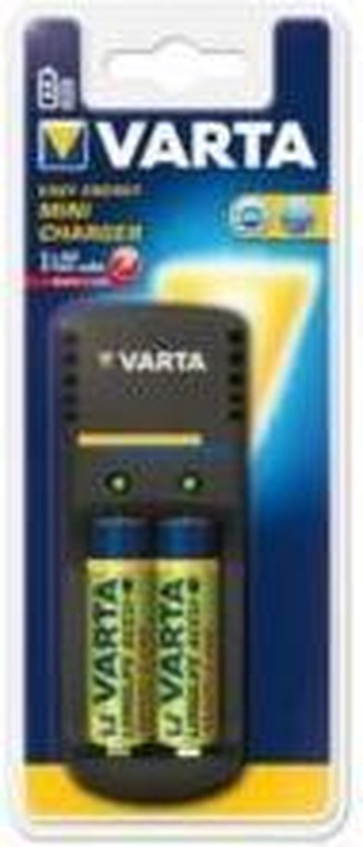 Varta Mini Charger + 2 x 2100 mAh NiMH batterijen
