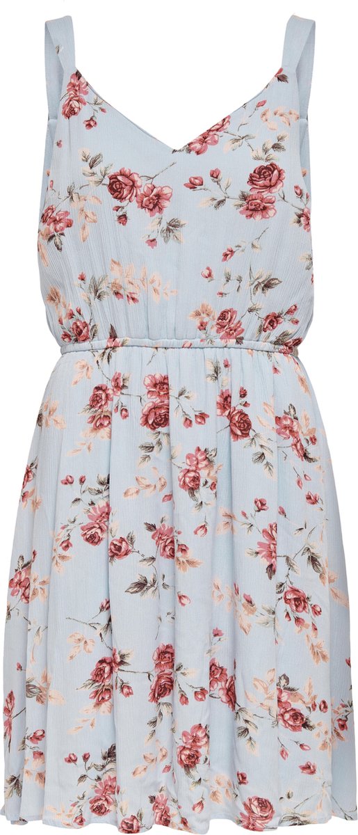 ONLY ONLKARMEN S/L SHORT DRESS AOP WVN NOOS  Dames Jurk - Maat 36