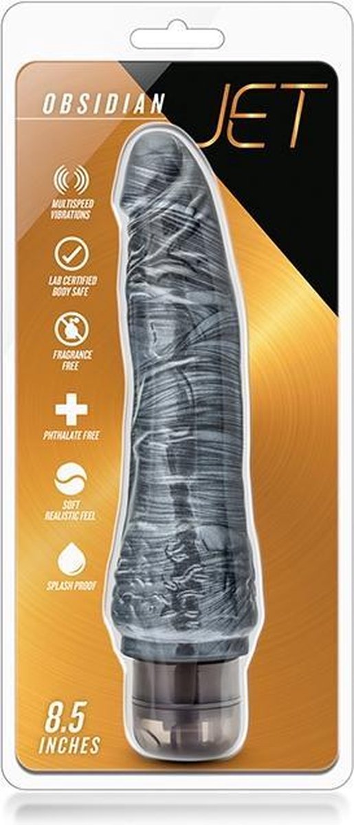 Jet - Obsidian vibrerende dong 22 cm