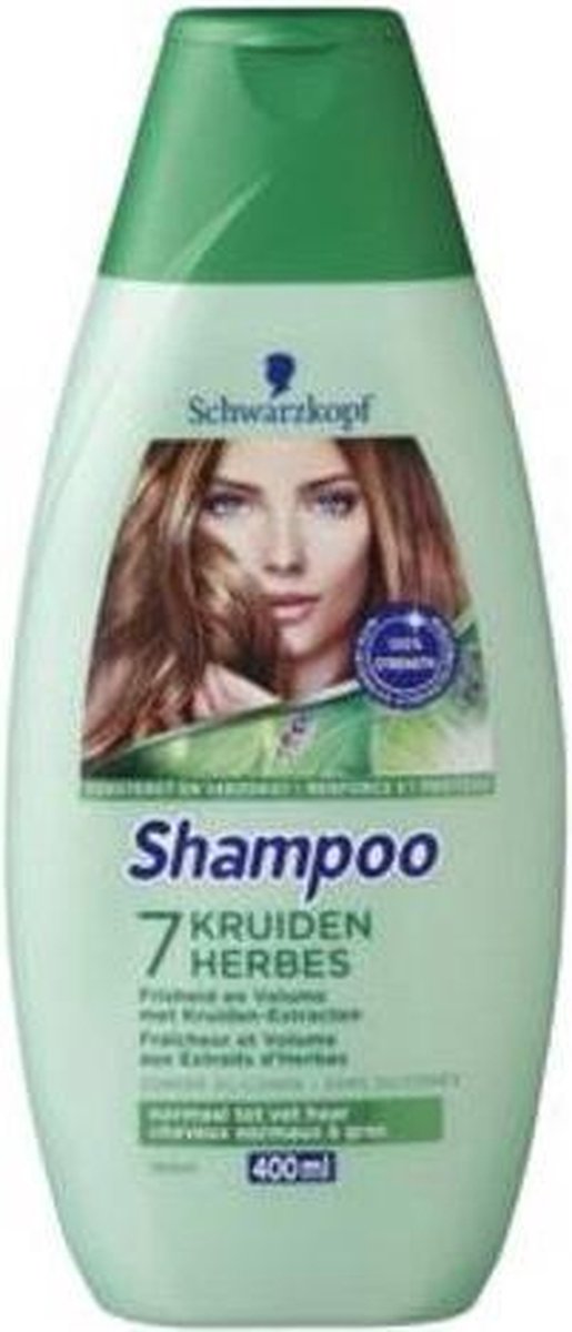 3 stuks schwarzkopf 7 kruiden shampoo 400ml