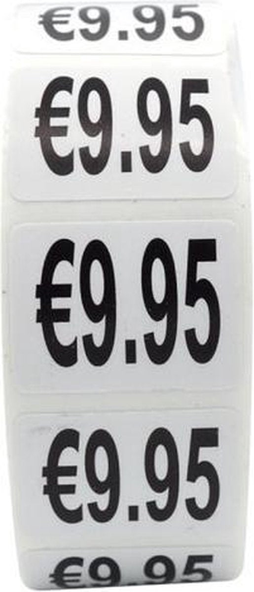 500 stuks prijsstickers 9