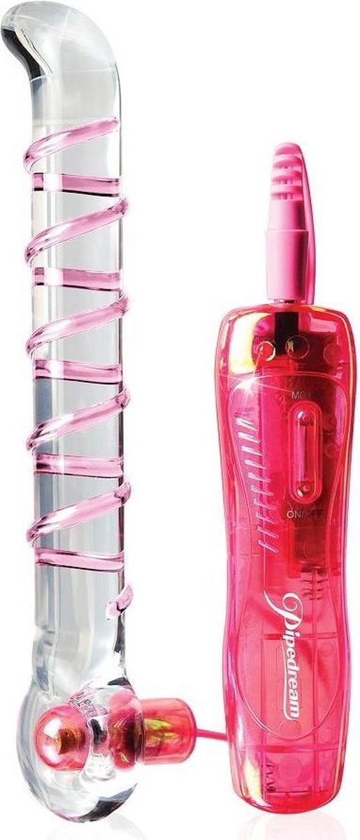 Icicles Vibrerende Glazen G-spot Vibrator No 4 - roze
